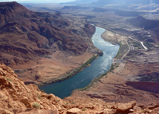High above Lees Ferry and the Colorado River