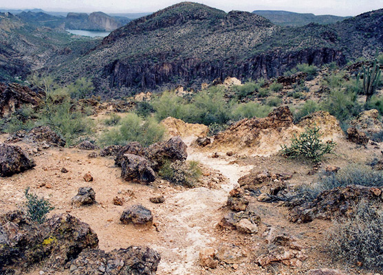 Rocks along the trail