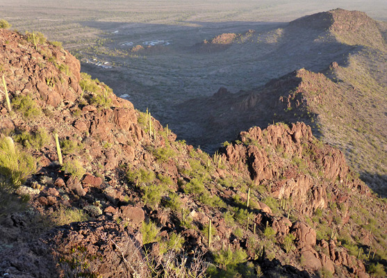 Ridge to the south