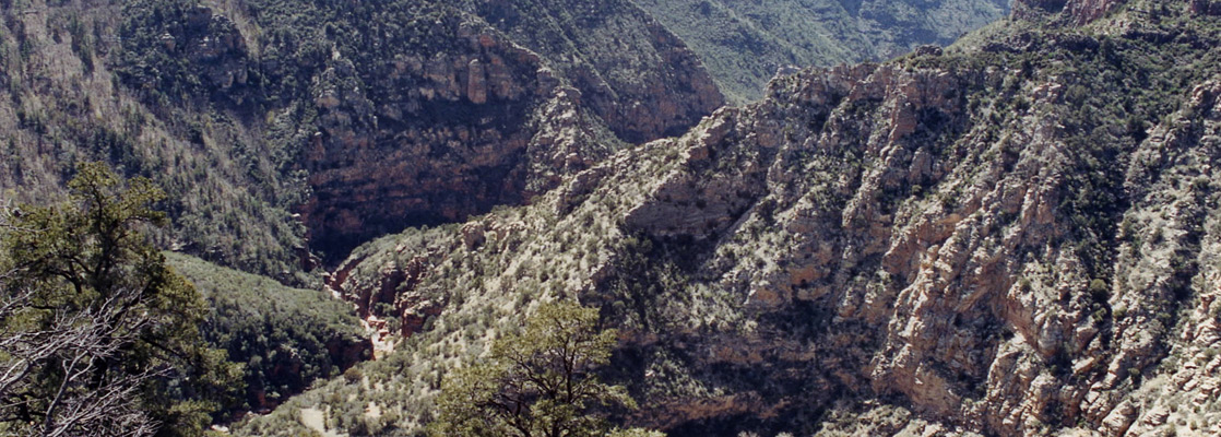 Wide view of West Clear Creek