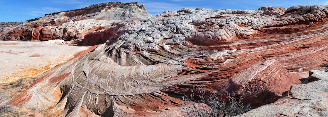 Rocks of many other colors, at White Pocket