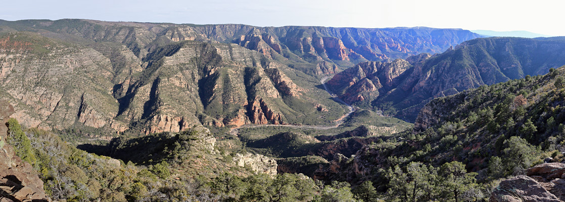 Sycamore Canyon - view from the overlook at the end of FR 110