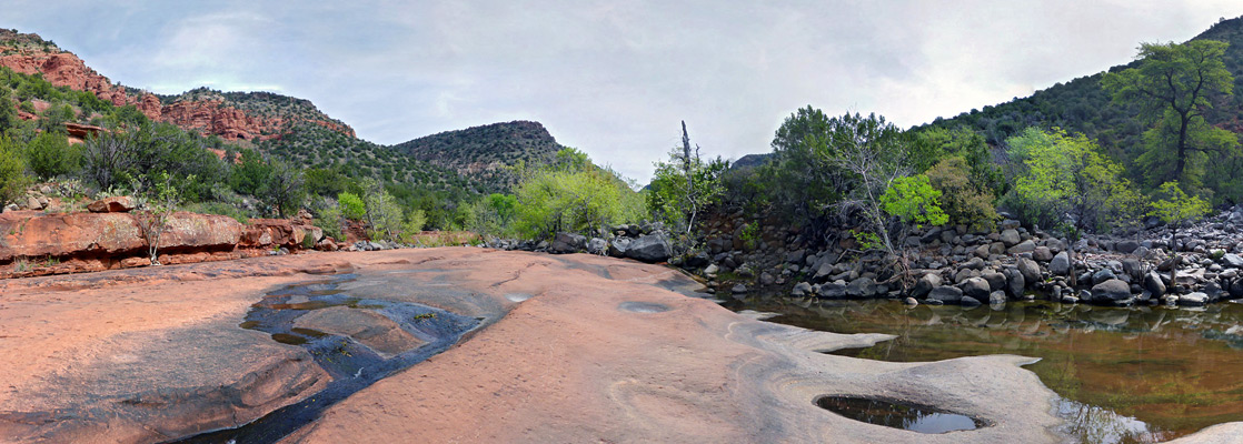 The streambed