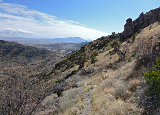 Gently sloping path