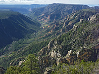 High above Oak Creek Canyon