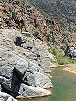 Cliffs with saguaro