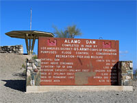 Sign at Alamo Dam