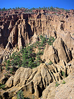 Above the amphitheater