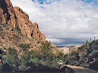 The Apache Trail, near the road bridge