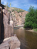 Vertical canyon walls