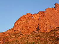 The arch at sunset