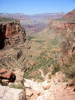 View down the trail