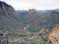 La Barge Canyon and the Boulder Canyon Trail