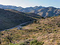 Track into the mountains