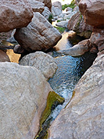 Pools and boulders