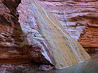 Red rocks and travertine