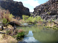 Pool and cliffs