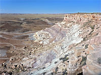 Banded cliffs