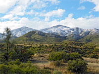 Snow-covered mountains