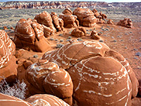 Line of boulders