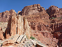 Fallen block of sandstone