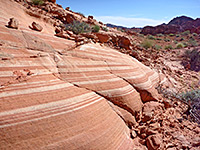 Stripy hillside