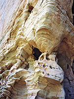 Eroded rocks near Sterling Pass