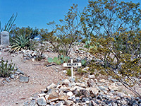 Graves in the cemetery