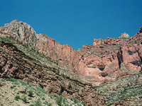 Cliffs along the trail