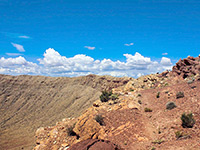 Clouds above the rim