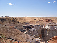 Abandoned houses on the rim