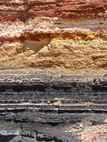 Multicolored strata