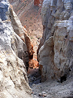 Narrow ravine