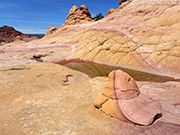 Unusual stripy rock