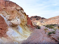 Multicolored rock