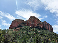 Clouds above the butte