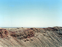 South rim of the crater