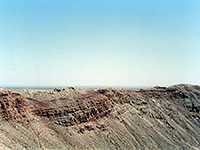 South rim of the crater