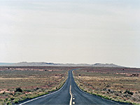 Road to the crater