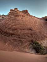 Cross-bedded butte