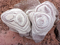 Banded rock