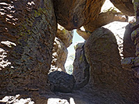 Passage through the grotto
