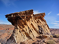 Flat-topped outcrops