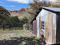 Corrugated iron shed