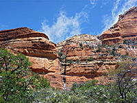 Sandstone layers