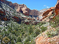 Upper end of the canyon