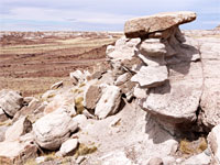 Light-colored boulders