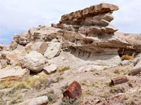 Eroded ridge