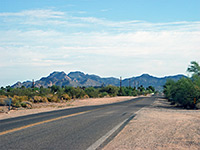 Road through Gold Canyon