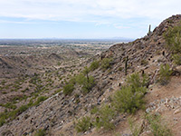 Steep hillside